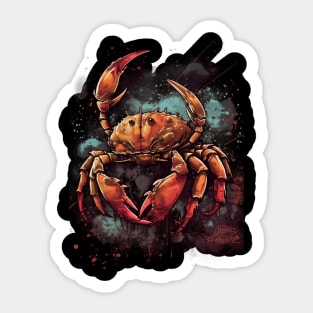 Space Crab Adventure Sticker